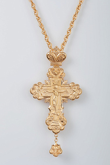 Крест наперсный №50 / золочение / серебро (УИН) Крест наперсный №50 / золочение / серебро (УИН)