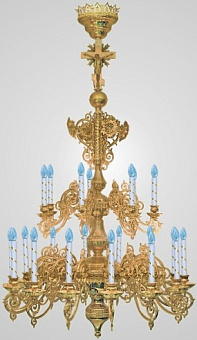 Паникадило 2 яруса 21 свеча Паникадило 2 яруса 21 свеча