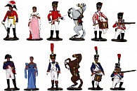 Шахматы исторические с фигурами из олова покрашенными в полу-коллекционном качестве, венге, олово, 37*37см