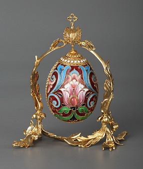 Яйцо пасхальное филигрань, эмаль, роспись подвесное / золочение Яйцо пасхальное филигрань, эмаль, роспись подвесное / золочение