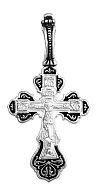 Крестик из серебра православный