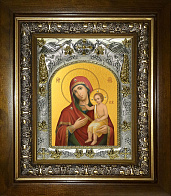 Икона освященная Пресвятой Богородицы Воспитание, в деревянном киоте