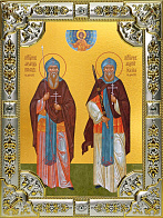 Икона Александр Пересвет и Андрей Ослябя, преподобные
