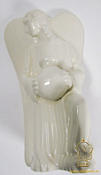 Подсвечник Ангел скорбящий (с сосудом) средний. керамика, белая глазурь
