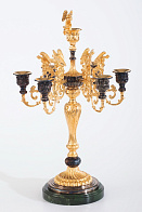 Подсвечник 7 свечей с Ангелами золочение никелирование Подсвечник 7 свечей с Ангелами золочение никелирование