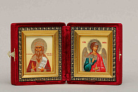 Икона Складень ВЛАДИСЛАВ Сербский, Благоверный Князь и АНГЕЛ Хранитель