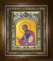 Икона освященная ''Павел апостол'', в деревяном киоте