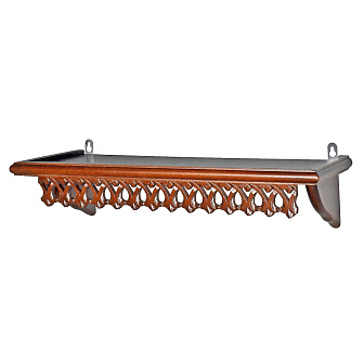 Навесная полка для икон 1 ярусная прямая ажурная