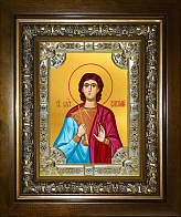 Икона освященная Виталий Римлянин мученик в деревянном киоте
