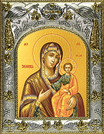 Икона Пресвятой Богородицы СМОЛЕНСКАЯ ''Одигидрия'' (СЕРЕБРЯНАЯ РИЗА)