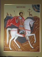 Икона ЕВСТАФИЙ Плакида, Великомученик (РУКОПИСНАЯ)