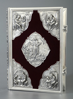 Евангелие гальванопластика, литье серебро (УИН) Евангелие гальванопластика, литье серебро (УИН)