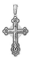 Православный крест нательный из серебра