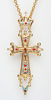 Крест наперсный юбилейный,живопись /золочение/ Крест наперсный юбилейный,живопись /золочение/