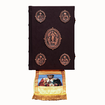 Евангелие 360*240 кожаный оклад г / пл патинирование Евангелие 360*240 кожаный оклад г / пл патинирование