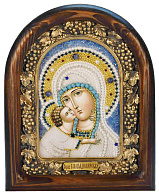 Икона Пресвятая Богородица Владимирская бисер