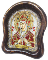 Икона ''Пресвятая Богородица Семистрельная'' из бисера
