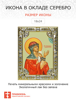 Икона Святая Праведная Иулиания Лазаревская, Муромская