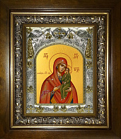 Икона освященная Домницкая Божией Матери в деревянном киоте