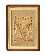 Икона живописная в киоте 80х120 масло, риза №174, киот №1 Успение Богородицы