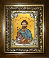 Икона освященная Савва Готфский Муссовский (Валахийский) в деревянном киоте
