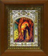 Икона освященная ''Тихон'', в деревяном киоте