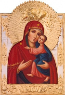 Икона живописная Божией Матери «Толгская» 50х60, масло, риза №166, золочение Икона живописная Божией Матери «Толгская» 50х60, масло, риза №166, золочение