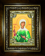 Икона освященная Дария Мученица в деревянном киоте